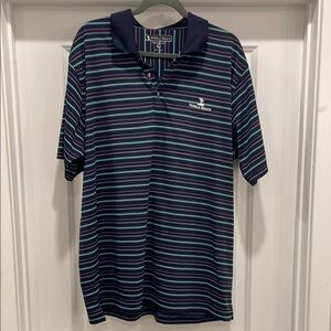 Pebble Beach Men's Navy Striped Shirt